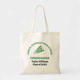 Tote Bag Pom-pom girl de lycée verte personnalisée