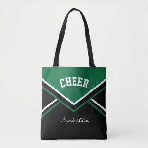 Tote Bag Pom-pom girl vert foncé
