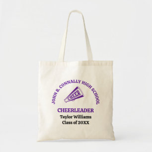 Tote Bag Pom-pom personnalisé de l'école secondaire violett