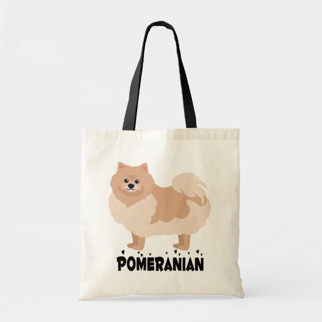 Tote Bag Pom Pom Puppy Dog Papa Secourt (Devant)