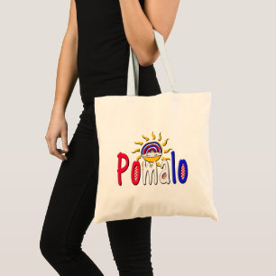 Tote Bag Pomalo - Détente croate avec soleil et arc-en-ciel