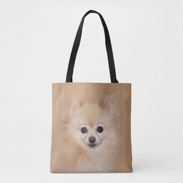 Tote Bag Pomeranian font face (Devant)