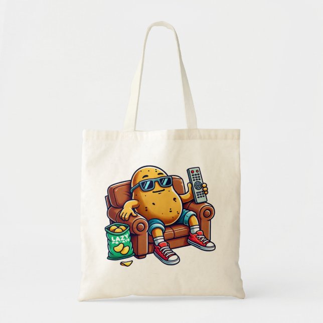 Tote Bag Pomme de terre drôle et gazeuse (Devant)
