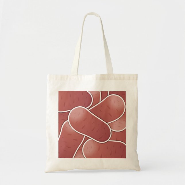 Tote Bag Pomme de terre rose funky (Devant)