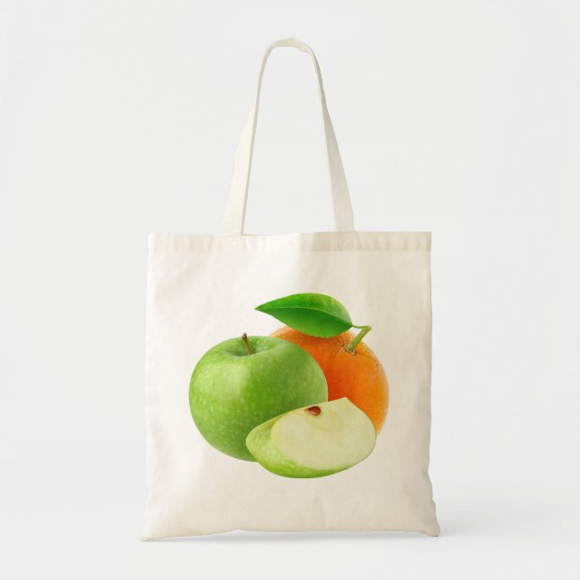 Tote Bag Pomme et orange (Devant)