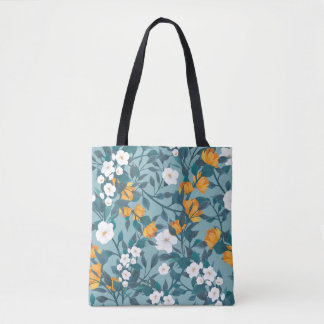 Tote Bag Pomme Florale : Motif en floraison Motif.