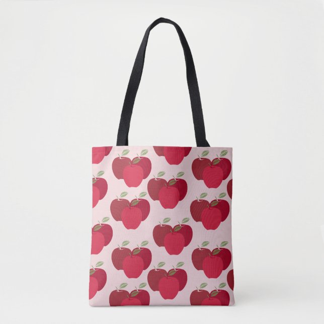Tote Bag Pomme raffinée inspirée des fruits (Devant)