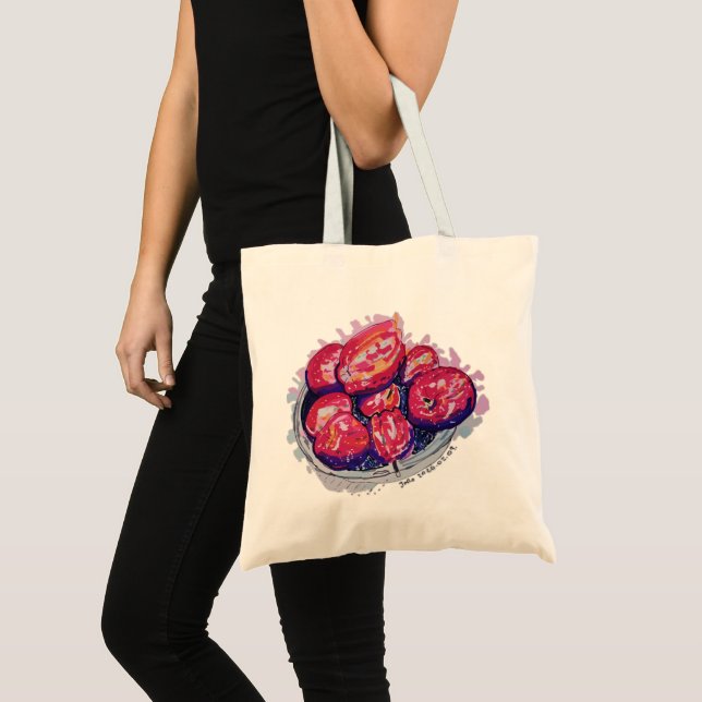 Tote Bag Pommes Abstraites (Devant (produit))