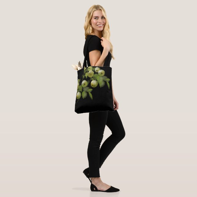 Tote Bag Pommes vertes (Sur le modèle)