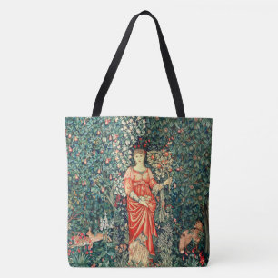 TOTE BAG POMONA TENANT DES FRUITS EN VERDURE, ANIMAUX FORES