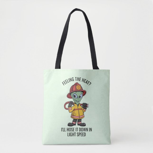 Tote Bag Pompier Alien (Devant)