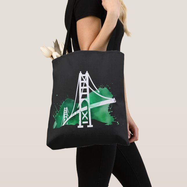 Tote Bag Pont aquarelle (De près)