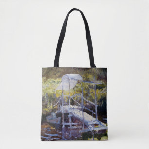 Tote Bag Pont blanc par John Twachtman