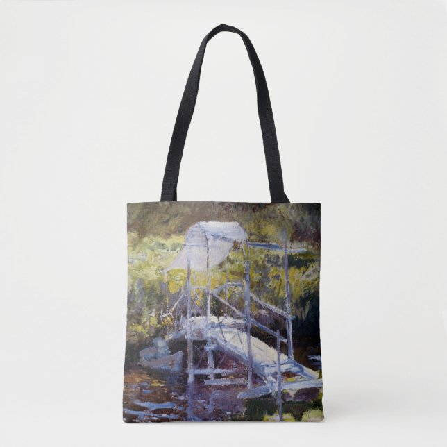 Tote Bag Pont blanc par John Twachtman (Devant)