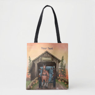 Tote Bag Pont couvert de Sunrise