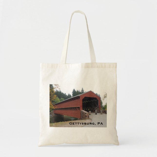 Tote Bag Pont couvert Sachs près de Gettysburg PA (Devant)