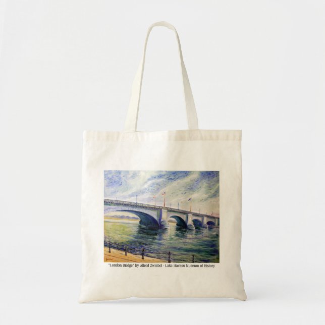 Tote Bag Pont de Londres par Alfred Zwiebel (Devant)