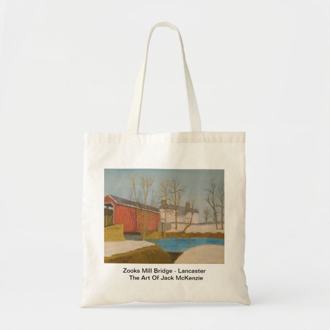 Tote Bag Pont de moulin de Zooks - Lancaster (Devant)