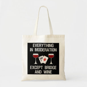 Tote Bag Pont - Funny Bridge Card Jeu et vin