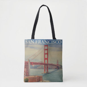 Tote Bag Pont Golden Gate de San Francisco vintage