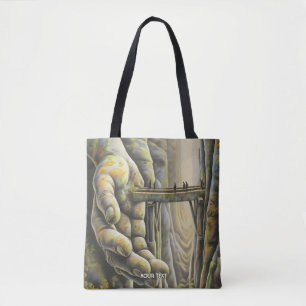 Tote Bag Pont main en pierre mignon Imaginaire