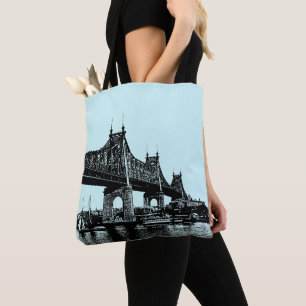 Tote Bag Pont Queensboro Plage marine Plage marine
