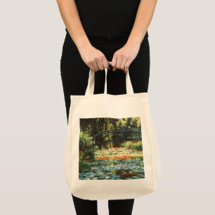 Tote Bag Pont sur l'étang Nénuphar par Claude Monet