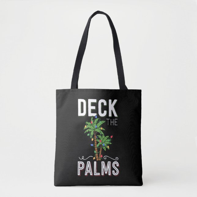 Tote Bag Pont The Palms Tropical Hawaii Christmas Palm (Devant)