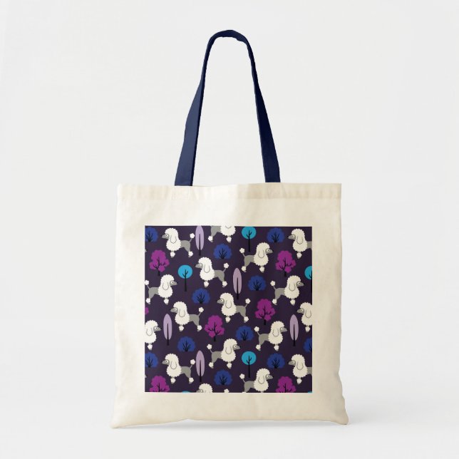 Tote Bag Poodle dans le parc (Devant)