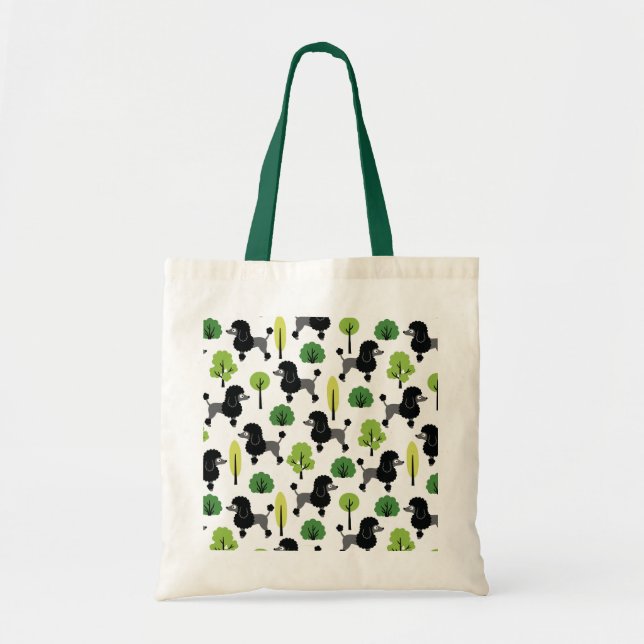 Tote Bag Poodle dans le parc (Devant)