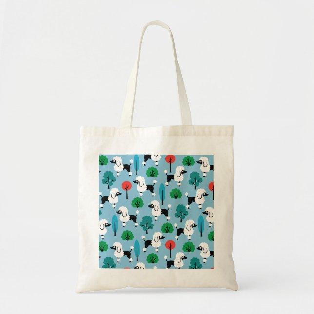 Tote Bag Poodle dans le parc (Devant)