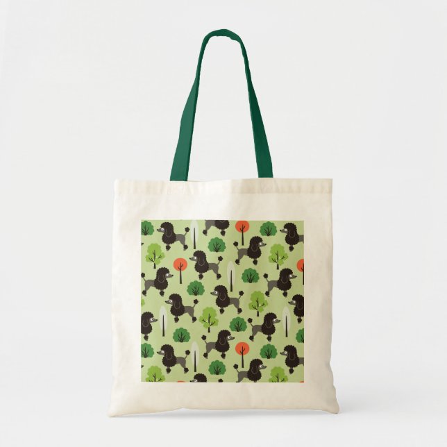Tote Bag Poodle dans le parc (Devant)