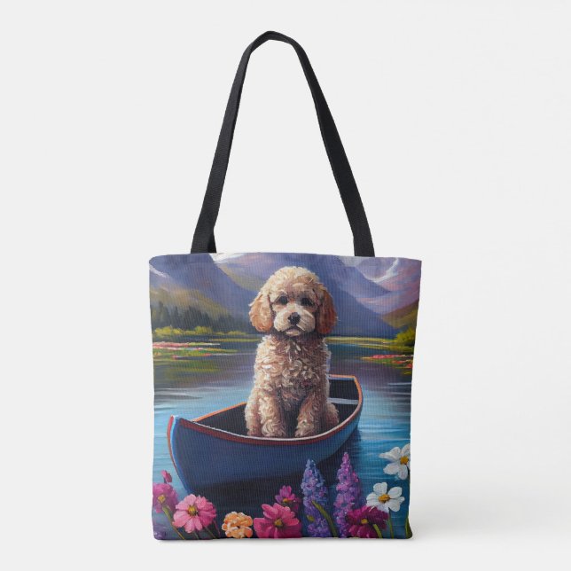 Tote Bag Poodle sur une pagaie : une aventure Pittoresque (Dos)