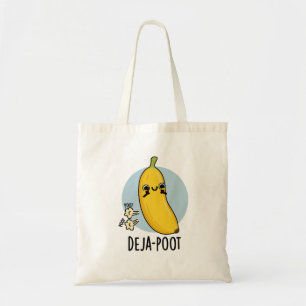 Tote Bag Poot de deja Funny Banana Double Pun de panier