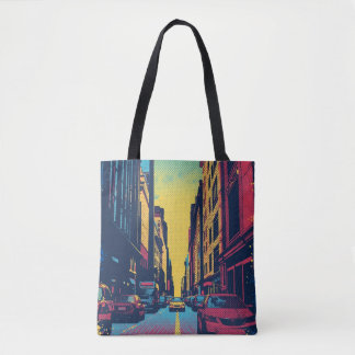 Tote Bag Pop Art City Vibes Tote