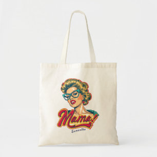 Tote Bag Pop Art de Mama Retro Personnalisé 2