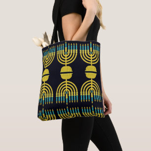 Tote Bag Pop Art Menorah