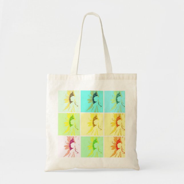 Tote Bag Pop Art Sunflowers (Devant)