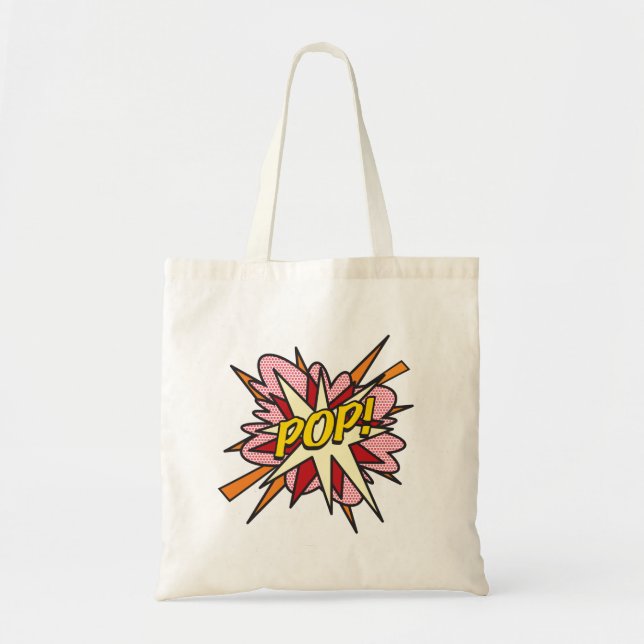 Tote Bag POP Fun Retro Comic Book Pop Art (Devant)