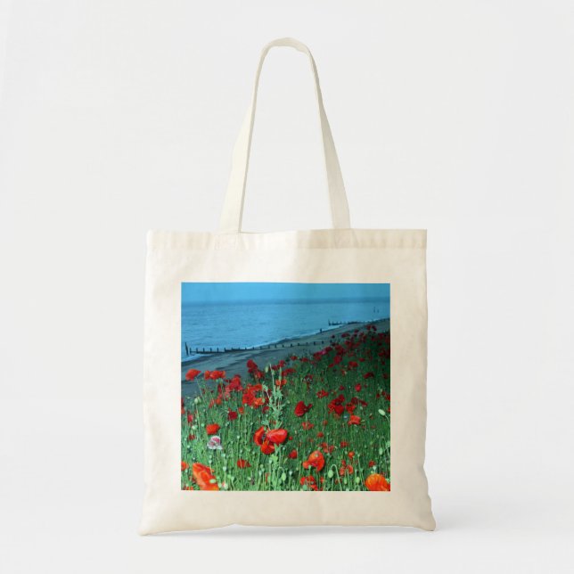 Tote Bag Poppies dans Southwold (Devant)