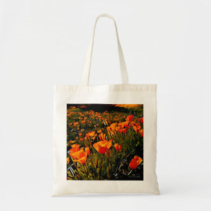 Tote Bag Poppies de Californie / Fleurs orange / Fleur sauv