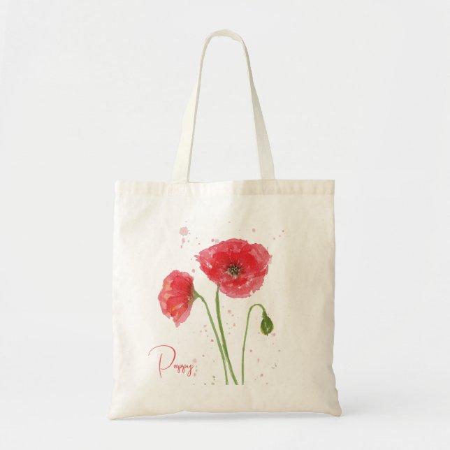 Tote Bag Poppies de printemps (Devant)