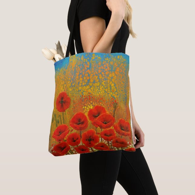 Tote Bag Poppies rouges (De près)