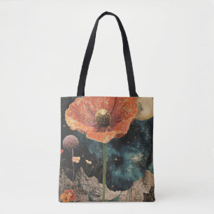 Tote Bag Populaire Orange Sous La Lumière De La Lune