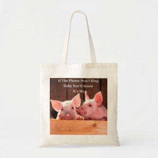 Tote Bag Porc drôle Memes avec des énonciations et des