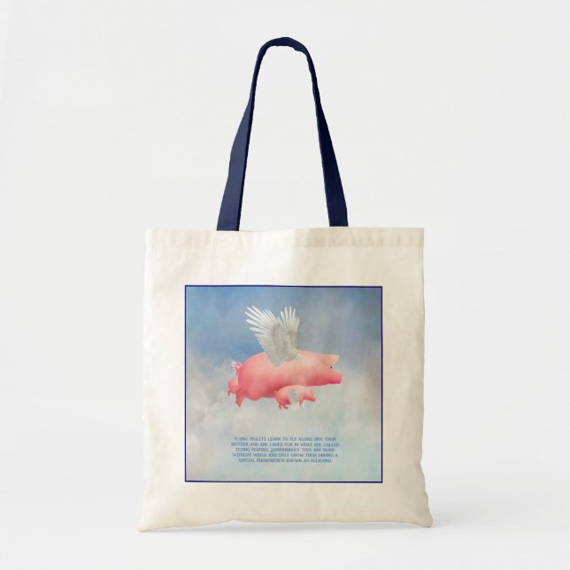 Tote Bag Porcelets volants (Devant)