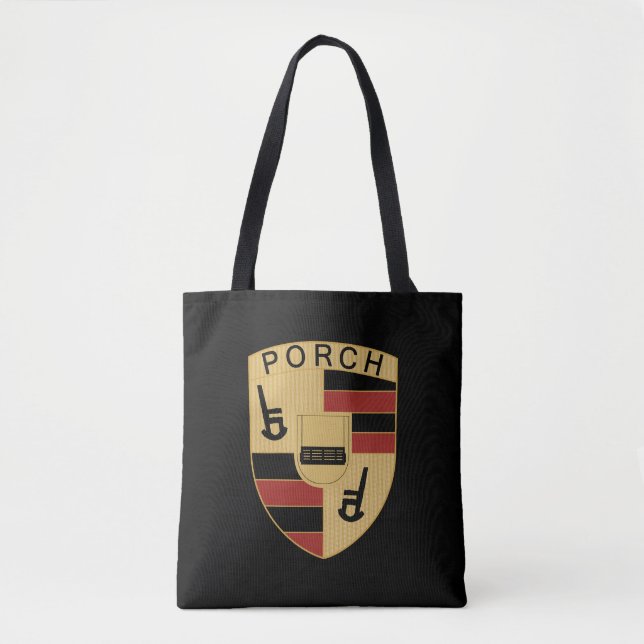 Tote Bag Porche de luxe Knockoff Funny (Devant)