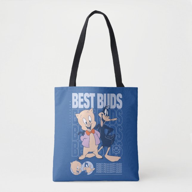 Tote Bag Porky Pig & DAFFY DUCK™ Best Buds (Devant)
