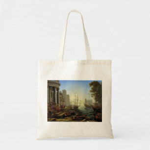 Tote Bag Port de mer avec l'embarquement de sainte Ursule