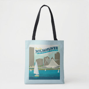 Tote Bag Port de Milwaukee Wisconsin   Ville de Brew